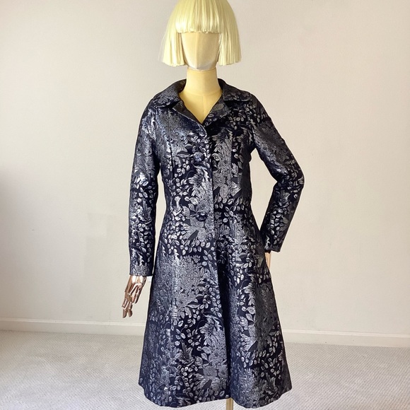 Osyride Silver Black Long CoatSZ 4/40 - Picture 1 of 8